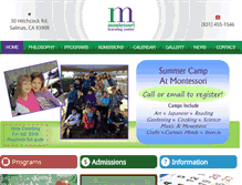 Tablet Screenshot of montessorilearningcenter.com